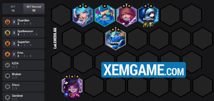 ĐTCL Tái Hiện Mùa 10: Đội hình Annie reroll biểu tượng screenshot 7 37