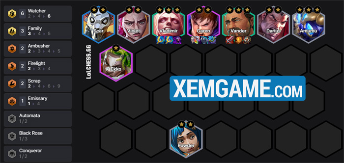 ĐTCL 13.6: Đội hình “song long” Giám Sát Vander Vladimir reroll (không Lõi Anh Hùng) screenshot 7 57