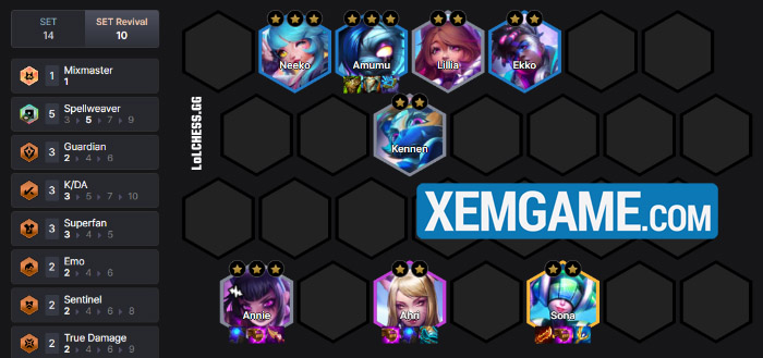 ĐTCL Tái Hiện Mùa 10: Đội hình Annie reroll biểu tượng screenshot 9 12