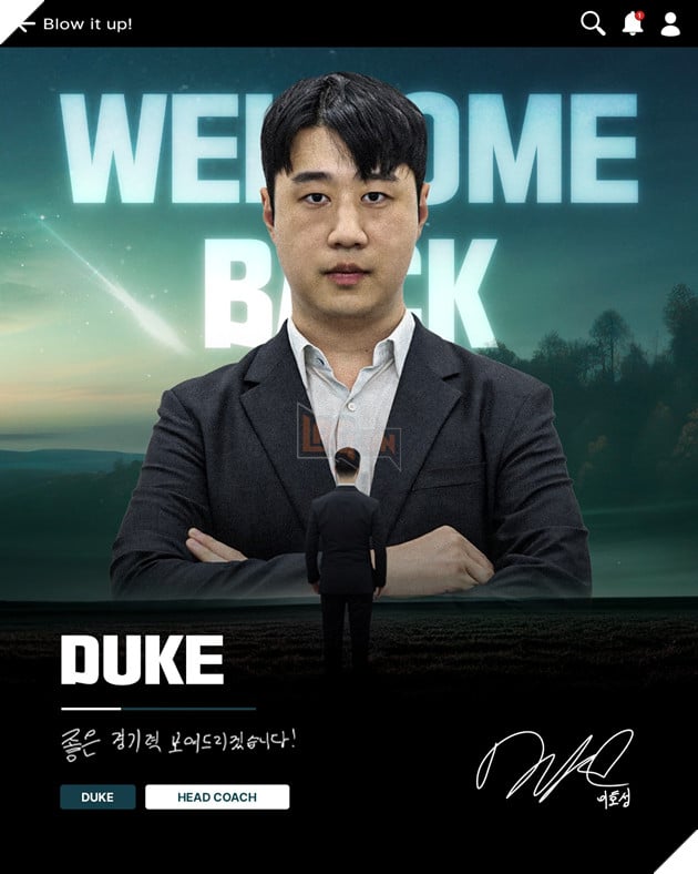 Duke chính thức trở thành HLV trưởng của OKSavingBank BRION