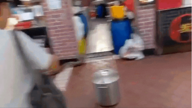 Đi uống cà phê bất ngờ gặp trăn khủng, cả quán đồng loạt hợp sức để vây bắt