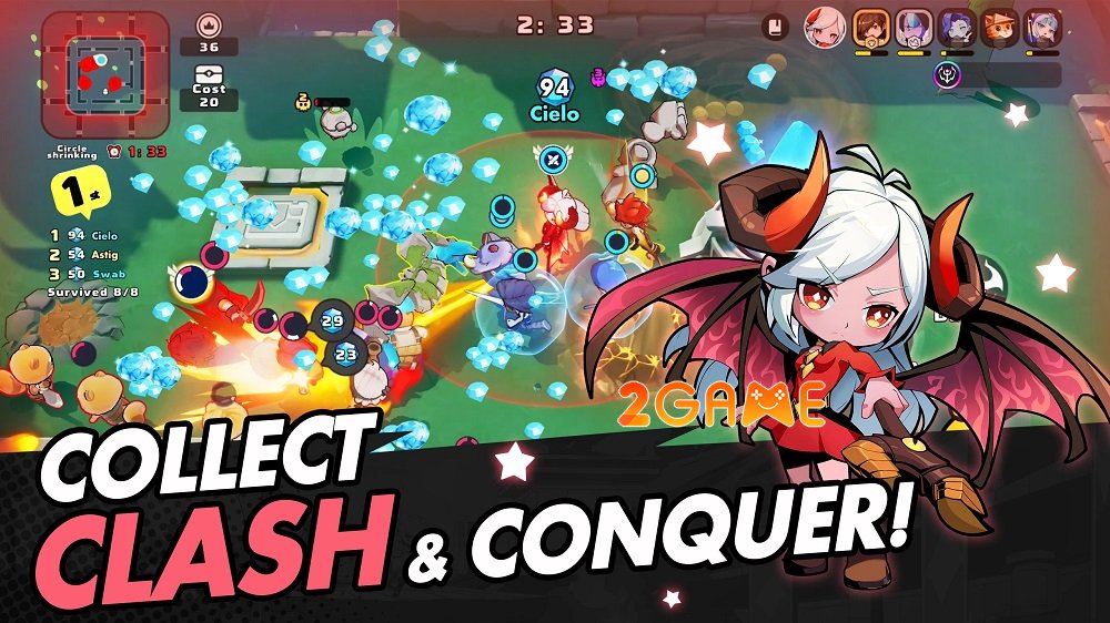 Squad Clash – Cuộc chiến hỗn loạn đầy màu sắc và đậm chất chiến thuật squadclashmobile 2