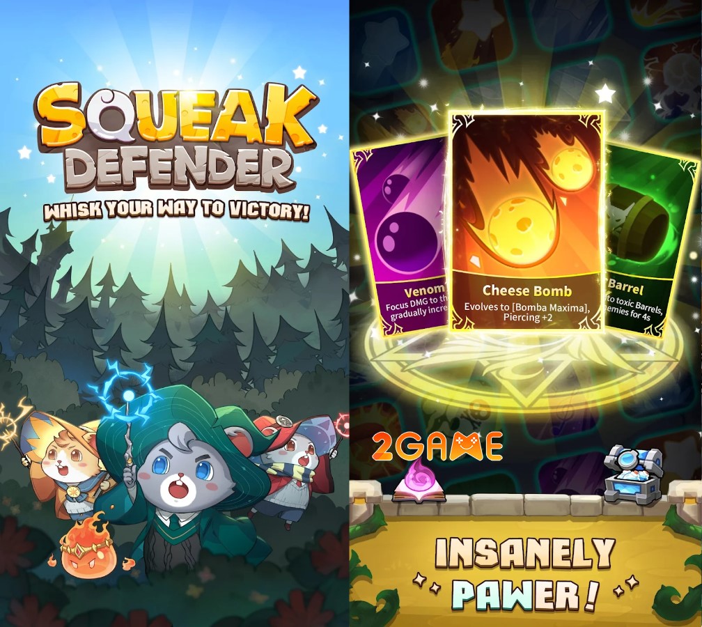 Squeak Defender – Game thủ thành cùng các chú chuột đáng yêu squeak defender 3