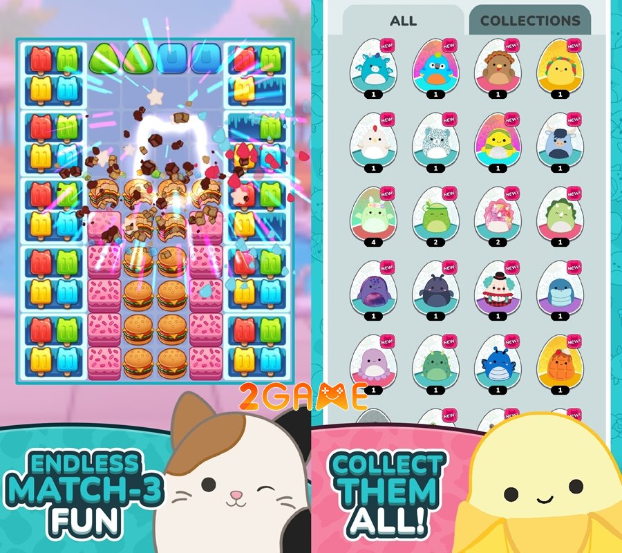 Squishmallows Match – Cuộc phiêu lưu match-3 dễ thương ra mắt toàn cầu ngày 2/9 squishmallows match gameplay 2