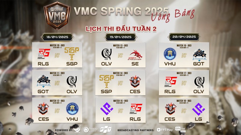 [Raybet] Giải vô địch thể thao điện tử quốc gia - VietNam MLBB Championship Spring 2025 chính thức khởi tranh sr0mhno