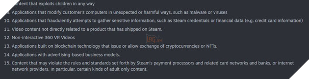 Điều 15 được Steam thêm vào gần đây