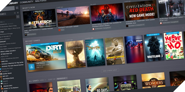 Chuyen Gia Tiet Lo Rang Steam Thanh Cong Vi Moi Nguoi Mua Game Nhung Khong Choi 3 Hơn một nửa thư viện game của người dùng Steam bị đóng bụi