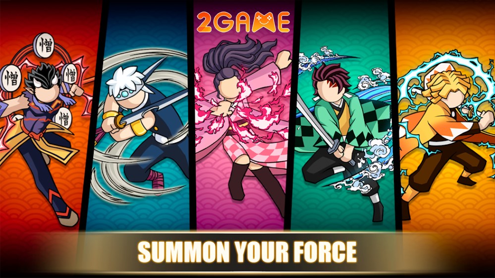 Stick Demon Fight: Idle RPG game nhập vai nhàn rỗi với chủ đề Kimetsu no Yaiba