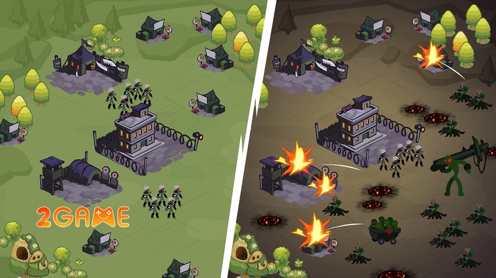 Stick World Z – Game phòng thủ tháp được coi là phiên bản hồi tưởng của game Flash stickworldz 5