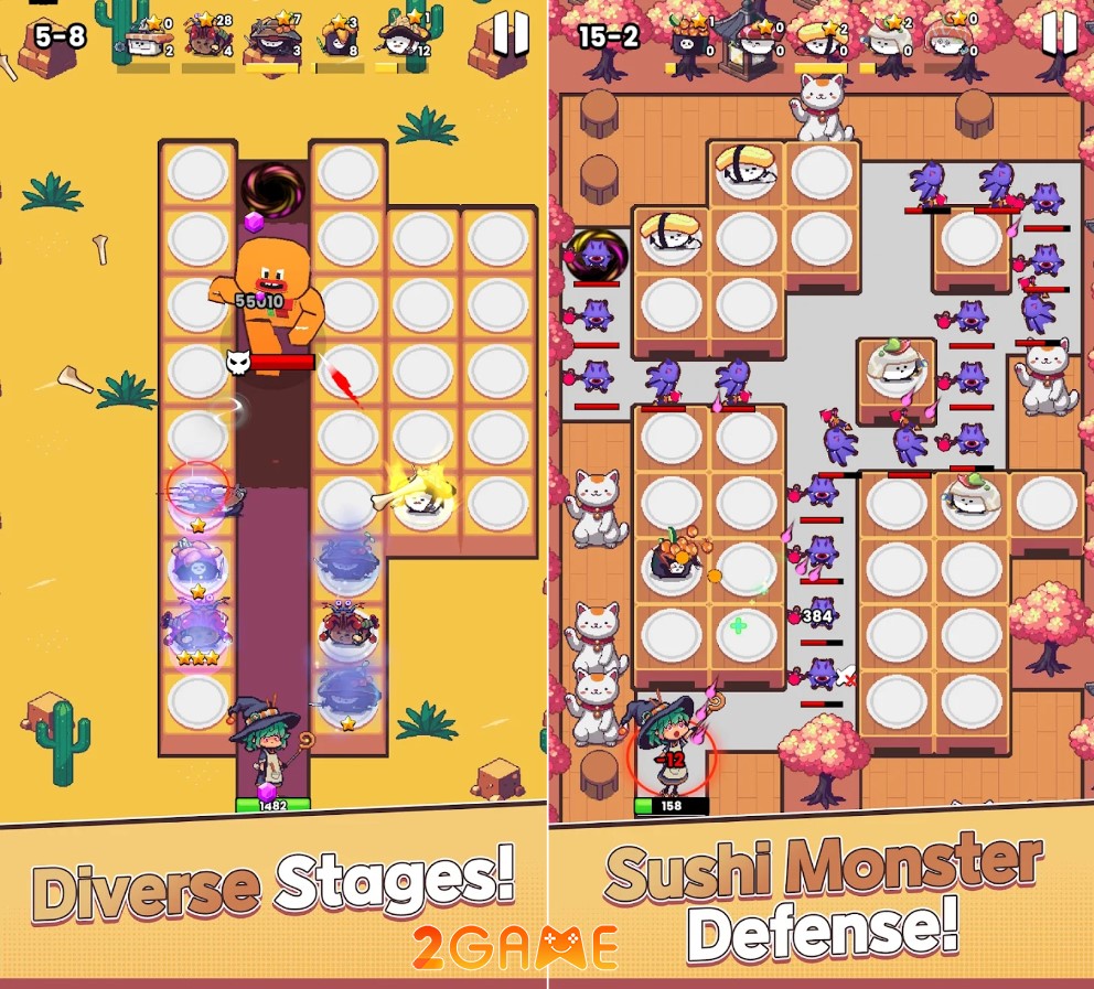game thủ thành roguelike SushiMonster Defense
