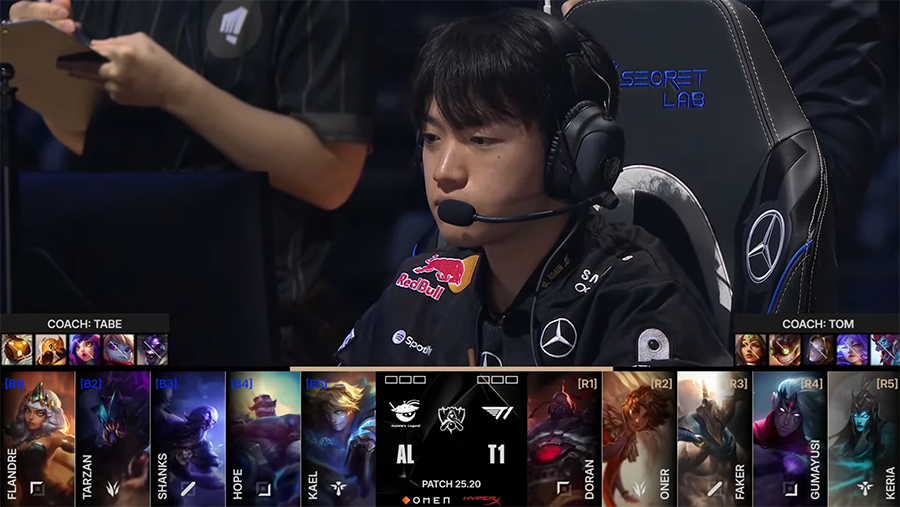 Kết quả T1 vs AL - Tứ kết CKTG 2025 ngày 31/10 t1 al 3110 1