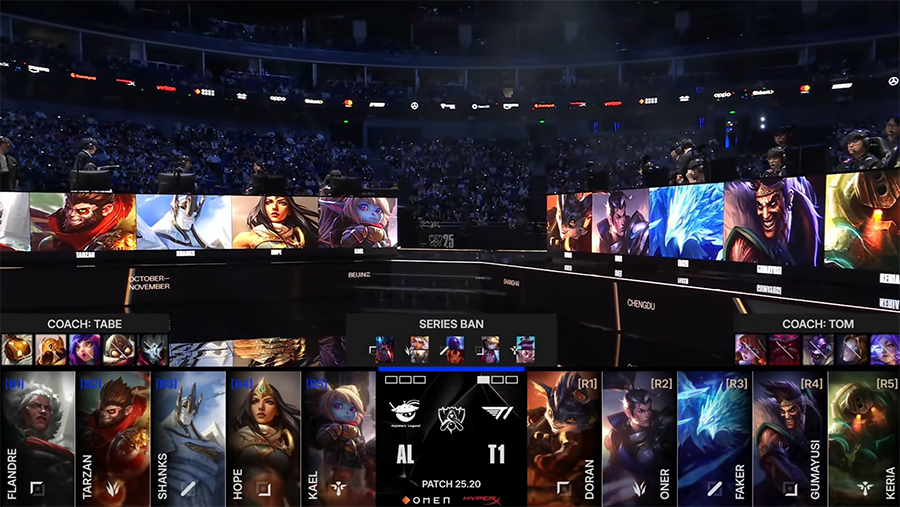 Kết quả T1 vs AL - Tứ kết CKTG 2025 ngày 31/10 t1 al 3110 2