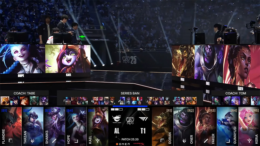 Kết quả T1 vs AL - Tứ kết CKTG 2025 ngày 31/10 t1 al 3110 5