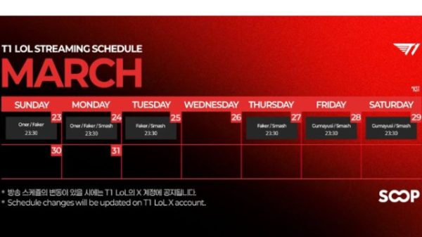 T1 nhận 14 nghìn lượt phẫn nộ sau khi cập nhật lịch livestream 28 T1 nhận 14 nghìn lượt phẫn nộ sau khi cập nhật lịch livestream t1 bi phan no 2jpg