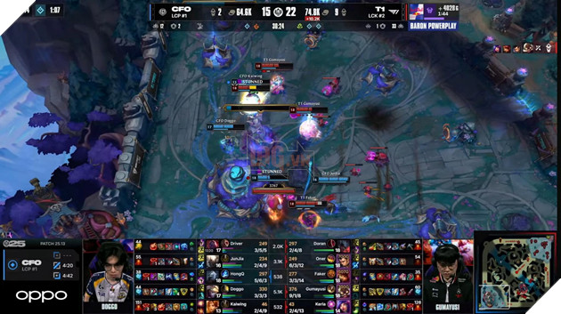 T1 nhẹ nhàng thắng lợi trước CFO trong ván 1