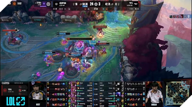 T1 nằm ngửa trong ván 2 khi CFO thi đấu quá xuất sắc