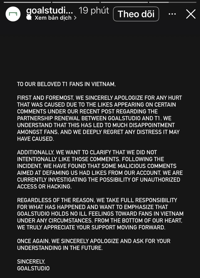 Một nhãn hàng chọc giận fan T1 tại Việt Nam, bài xin lỗi càng khiến cộng đồng fan thêm bức xúc- Ảnh 2. Một nhãn hàng chọc giận fan T1 tại Việt Nam, bài xin lỗi càng khiến cộng đồng fan thêm bức xúc- Ảnh 2.