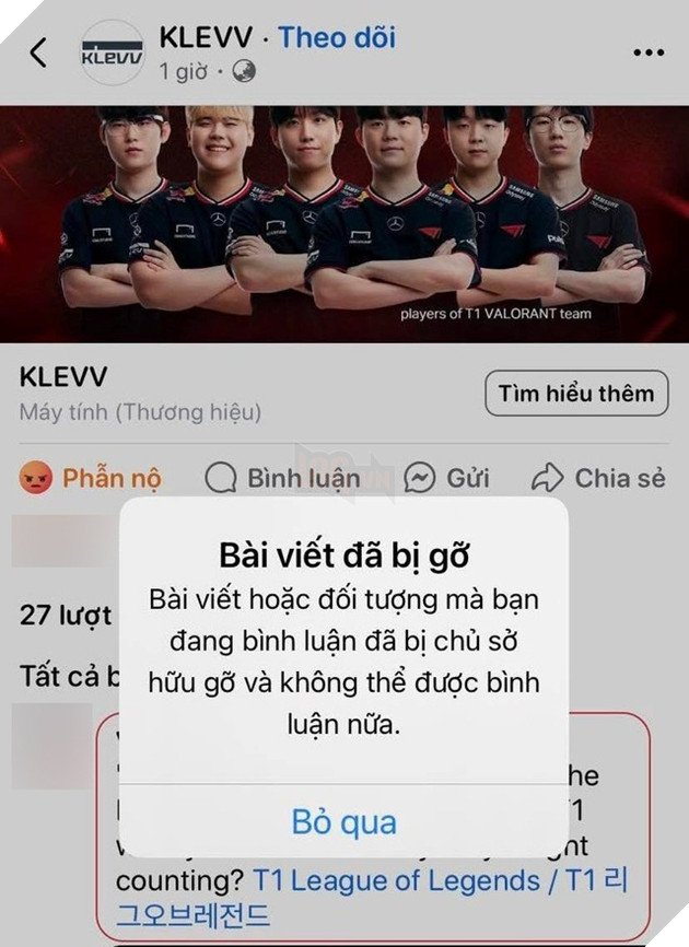 LMHT: Một nhãn hàng trở thành nạn nhân của T1 khi nhận bão phẫn nộ từ game thủ