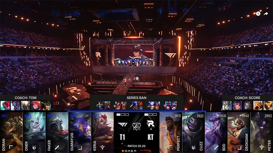 Kết quả T1 vs KT - Chung kết CKTG 2025 ngày 9/11 t1 kt cktg 3