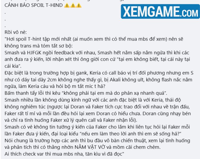 Tân binh Smash liên tục cãi tay đôi với đàn anh, Faker và Keria lộ rõ sự bất mãn t1 smash thai do voi faker 2