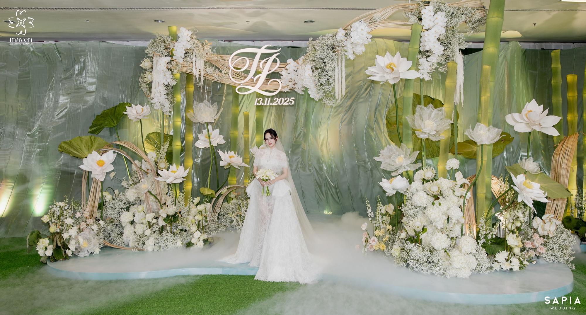 Đám cưới Hương Liên và thiếu gia: Nhan sắc cô dâu 10 điểm, đến hôm nay mới được thấy diện mạo chú rể!- Ảnh 4.