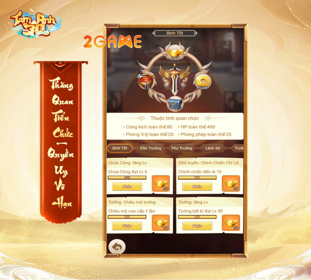 game nhập vai nhàn rỗi Tam Anh 3Q với chủ đề Tam Quốc