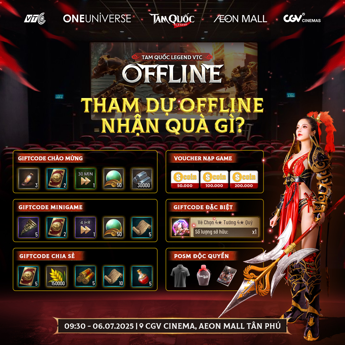 Tam Quốc Legend chơi lớn Offline trong rạp chiếu phim, mang đến trải nghiệm tuyệt đối điện ảnh tamquoclegend offline 5
