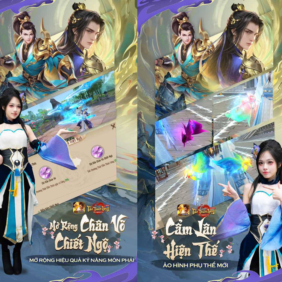 Tân Thiên Long Mobile: Mộ Dung, Đường Môn “lột xác” ấn tượng trong Hoa Khai Nguyệt Ảnh tan thien long mobile