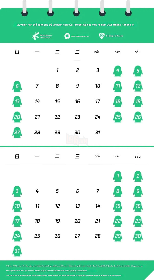 Tencent và NetEase ban hành lệnh giới nghiêm đối với khối nghỉ hè năm 2025
