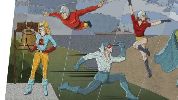 Đạo Diễn James Hé Lộ Điều Đặc Biệt ở Bức Tranh Tường Hall of Justice trong Superman the hall of jus superman2 tcyzjpg