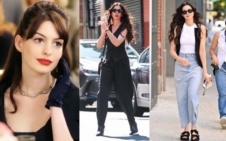 Anne Hathaway trong The Devil Wears Prada phần 2: Tuổi 43 slay điên đảo, mới nhá hàng vài bộ cánh mà bộ nào cũng chất