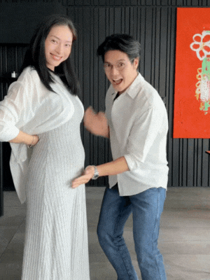 HOT: Ngô Thanh Vân xác nhận mang thai con đầu lòng ở tuổi 46, biểu cảm Huy Trần gây chú ý- Ảnh 2.