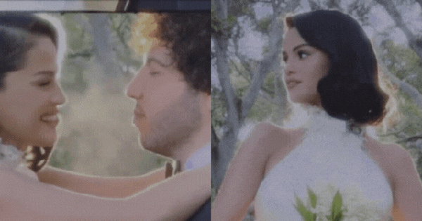 Cô dâu Selena Gomez đây rồi: Visual tràn màn hình, ngây ngất khóa môi chú rể điển trai trong siêu đám cưới thiet ke chua co ten 1759025941421477971916 0 0 335 640 crop 17590259509851863088918gifpng