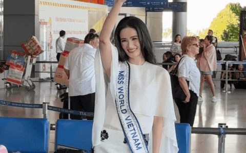 Hoa hậu Ý Nhi lên đường đến Miss World: Bạn trai vắng mặt, bật khóc nức nở khi nhìn thấy một mỹ nhân!- Ảnh 4.