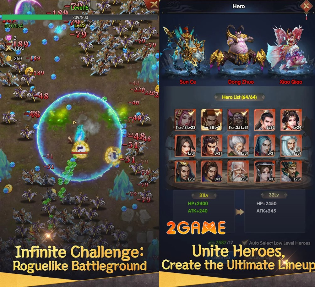 game nhập vai mở rương Three Kingdoms: Echoes of War