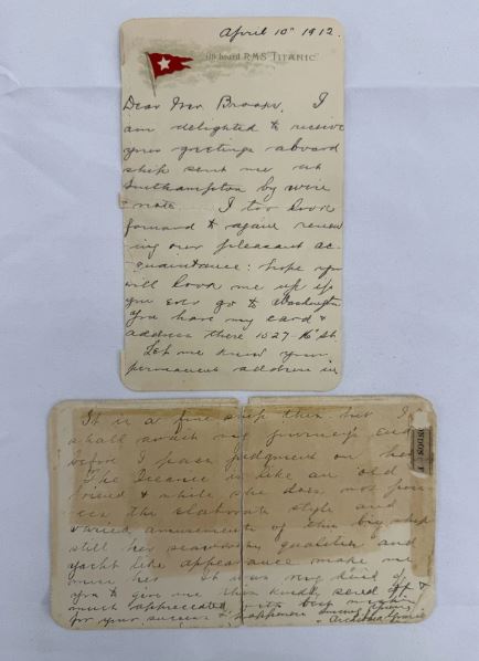 Thư của hành khách sống sót trên tàu Titanic được bán giá kỷ lục- Ảnh 1.