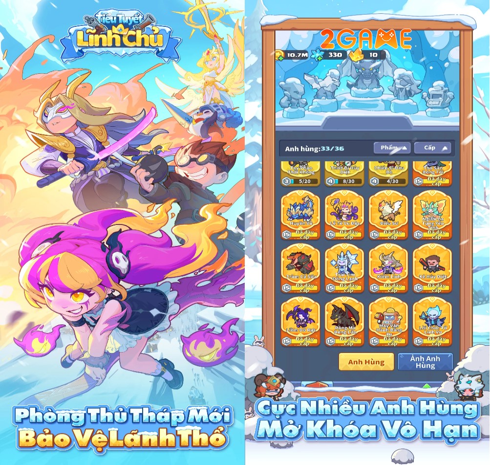 Tiểu Tuyết Lĩnh Chủ – Game thủ thành nhân phẩm cực cute sắp về Việt Nam tieu tuyet linh chu 1