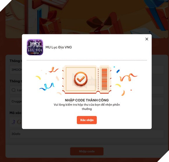 MU Lục Địa VNG ra mắt, gửi tặng game thủ bộ 200 Giftcode Độc Quyền cực giá trị 5