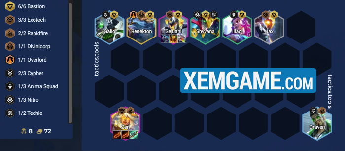 ĐTCL mùa 14: Tổng hợp Top 10 đội hình mạnh nhất máy chủ PBE top doi hinh manh pbe dtcl mua 14 4