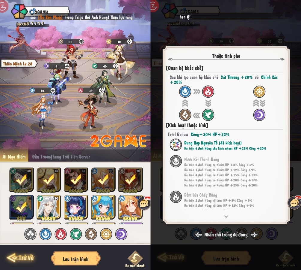 game thẻ tướng chiến thuật Waifu Party: Mỹ Vị Đại Chiến