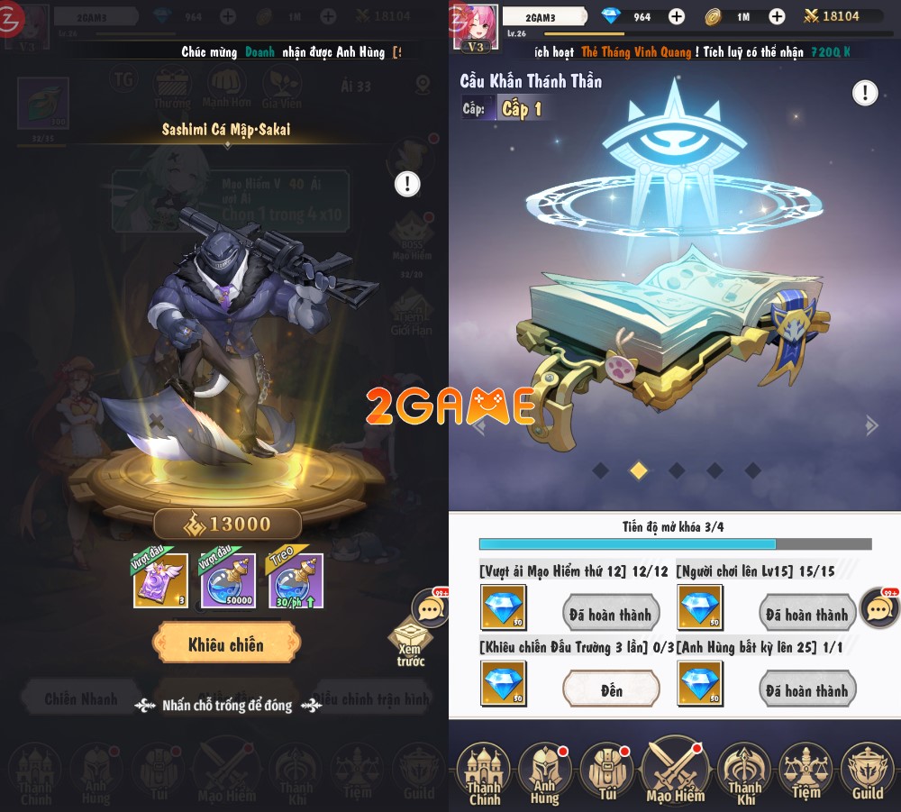 game thẻ tướng chiến thuật Waifu Party: Mỹ Vị Đại Chiến