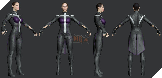 Hang loat anh Concept Ve Du An Game Batman Bi Huy Bo Duoc Chia Se Tren Mang 8 Huntress trong dự án này mang bộ trang phục có tông màu quen thuộc