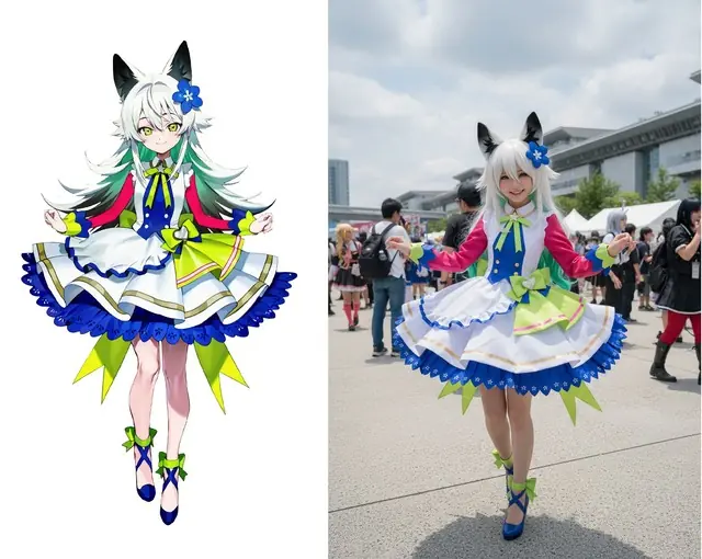 Bước ra khỏi trang giấy, nhân vật 2D lột xác thành cosplayer đời thực nhờ AI- Ảnh 1.