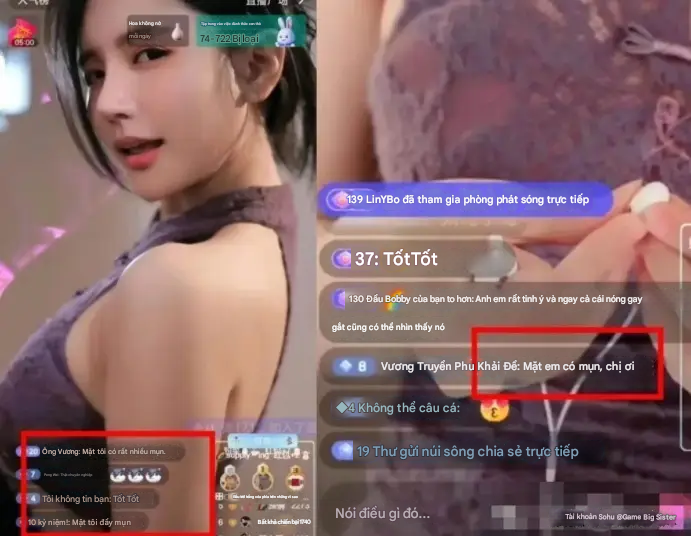 Nữ streamer nhảy