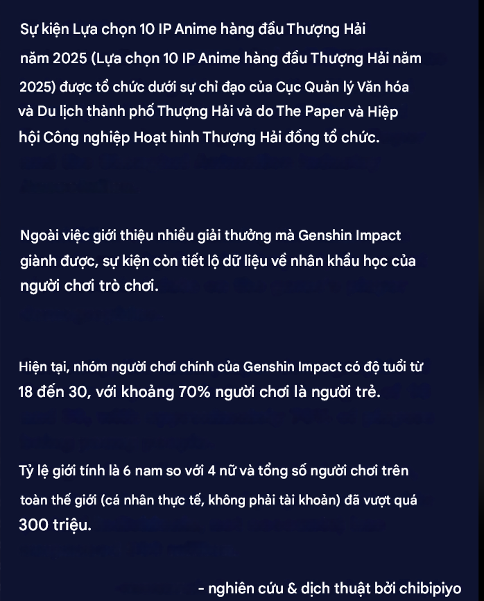 Nghiên cứu mới nhất về Genshin Impact: Rất hiếm có