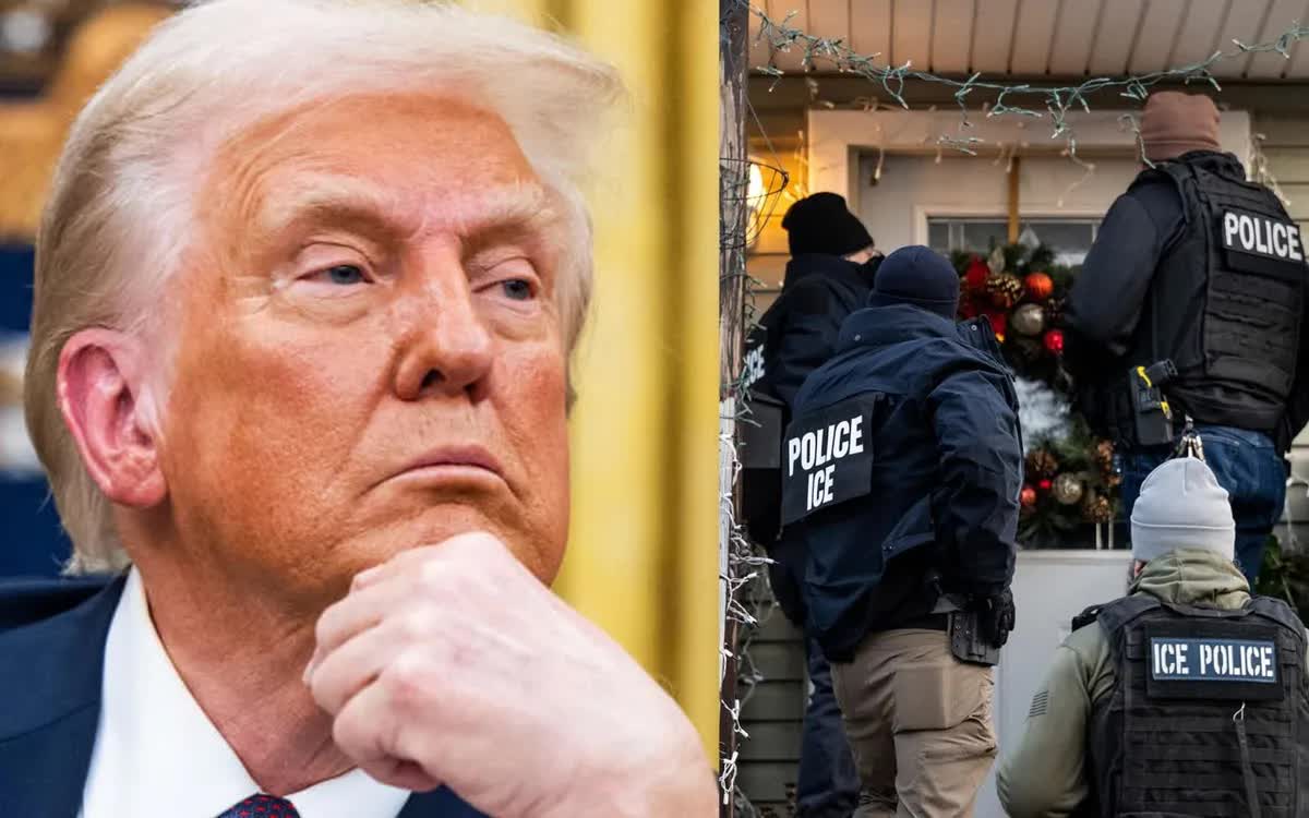 Tranh cãi với ICE, Tổng thống Trump đe dọa ban bố tình trạng khẩn cấp quốc gia tại Washington (Ảnh: MSNBC)