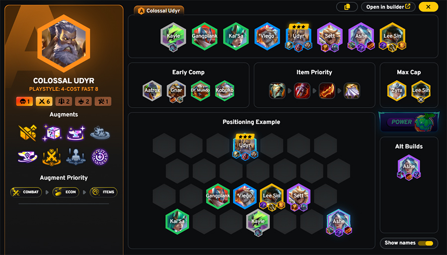 Tier list meta TFT 15.3: Xếp hạng những đội hình DTCL 15.3 udyr song dau