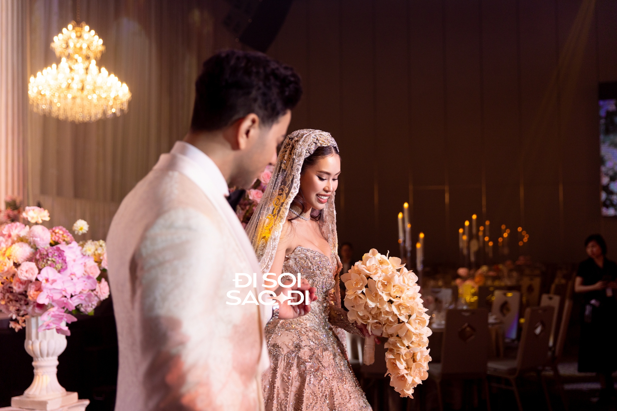 Ái nữ nhà tỷ phú Johnathan Hạnh Nguyễn hoá công chúa trong lễ cưới, visual bùng nổ bên cạnh chồng gốc Dubai- Ảnh 3.