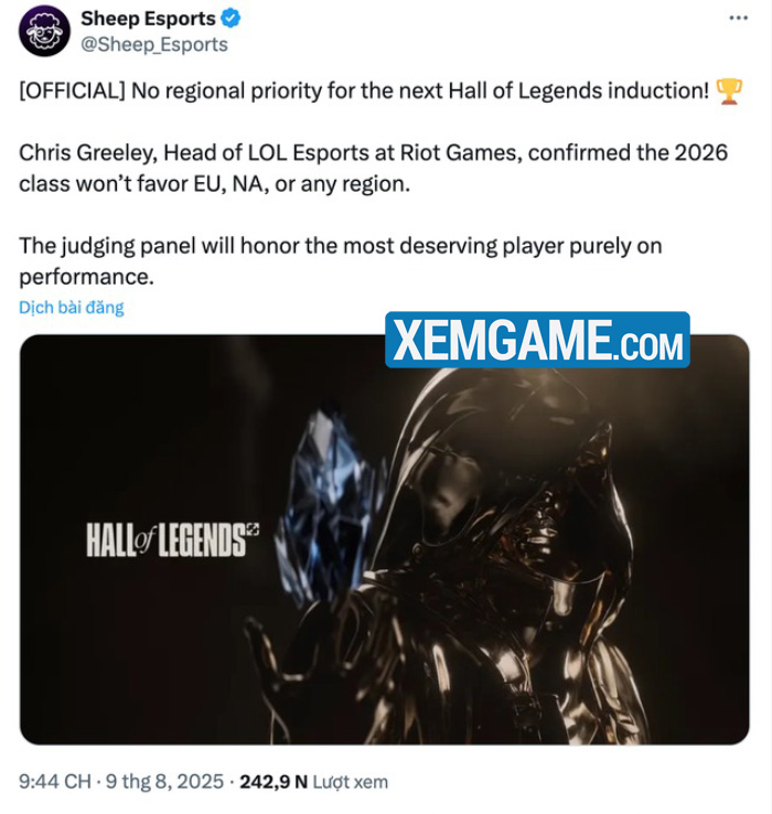 LMHT: Riot Games bất ngờ hé lộ từng lựa chọn người vào Đại Sảnh Huyền Thoại vì “fame” uzi hall of legends