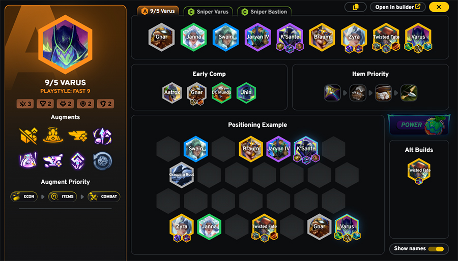 Tier list meta TFT 15.3: Xếp hạng những đội hình DTCL 15.3 varus